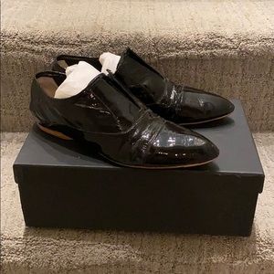 Calvin Klein Collection Blqck remi patent leather